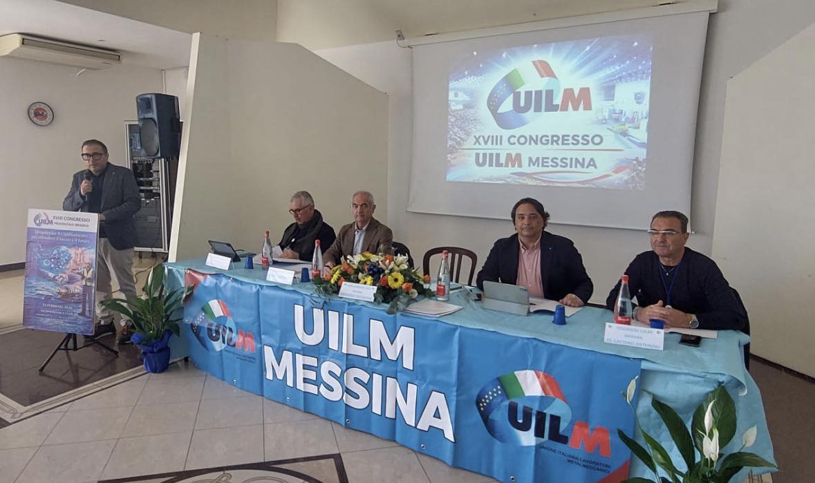 XVIII CONGRESSO UILM MESSINA, GIOVANNI MIRABILE CONFERMATO ALL’UNANIMITÀ SEGRETARIO GENERALE XVIII CONGRESSO UILM MESSINA, GIOVANNI MIRABILE CONFERMATO ALL’UNANIMITÀ SEGRETARIO GENERALE